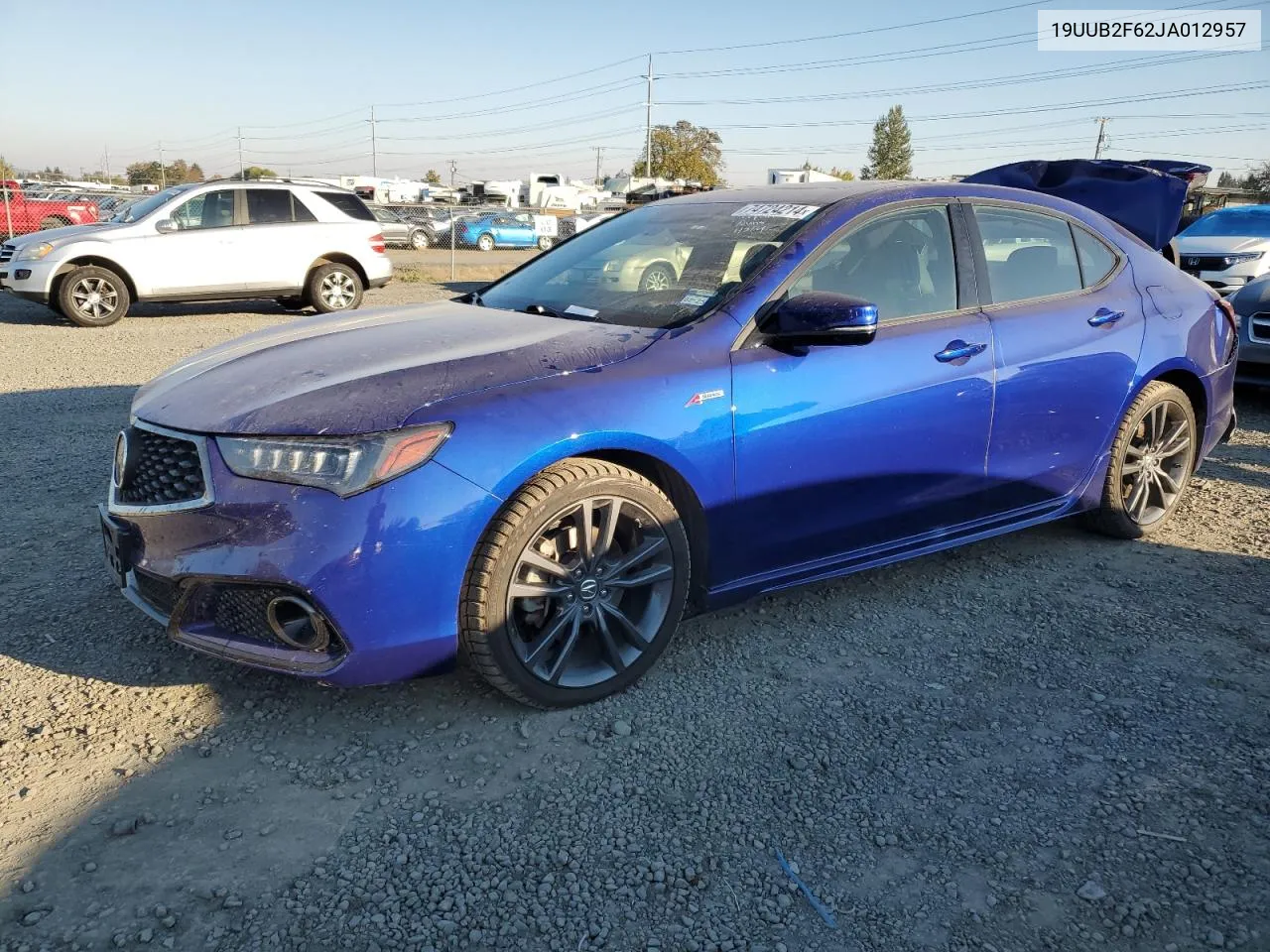 2018 Acura Tlx Tech+A VIN: 19UUB2F62JA012957 Lot: 74724214