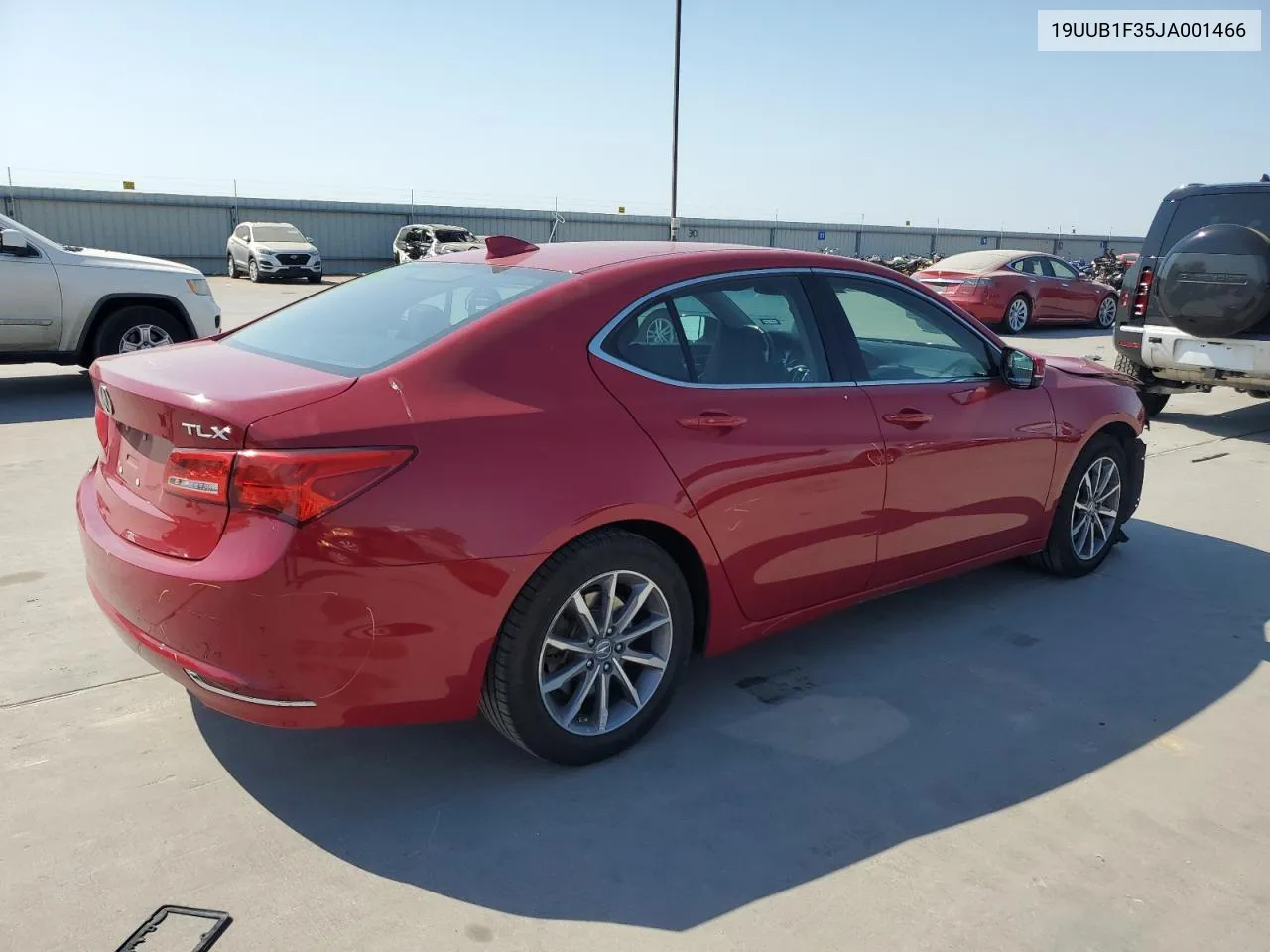 2018 Acura Tlx VIN: 19UUB1F35JA001466 Lot: 75930294