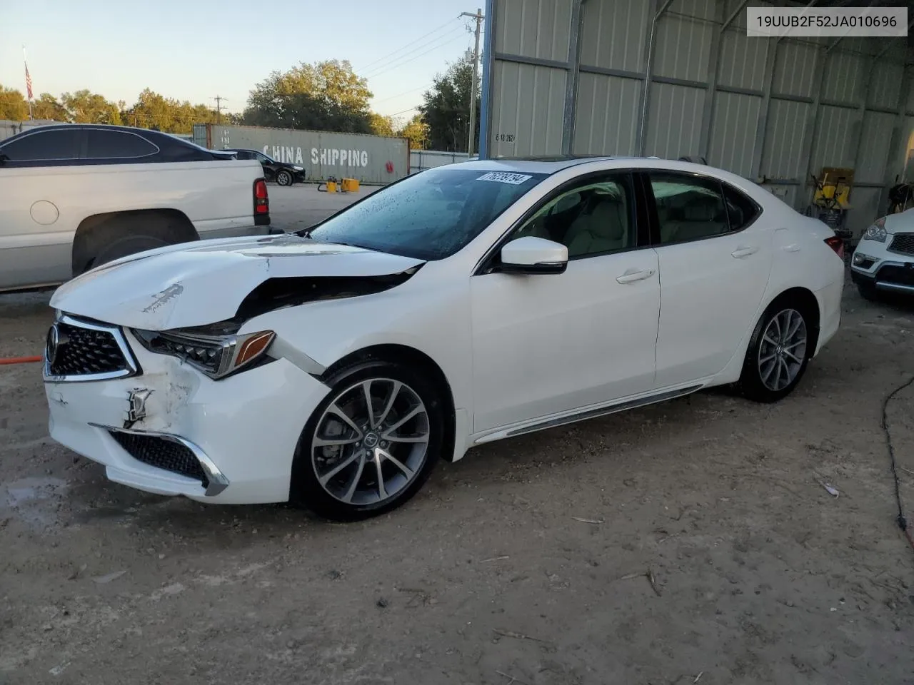 2018 Acura Tlx Tech VIN: 19UUB2F52JA010696 Lot: 76239794