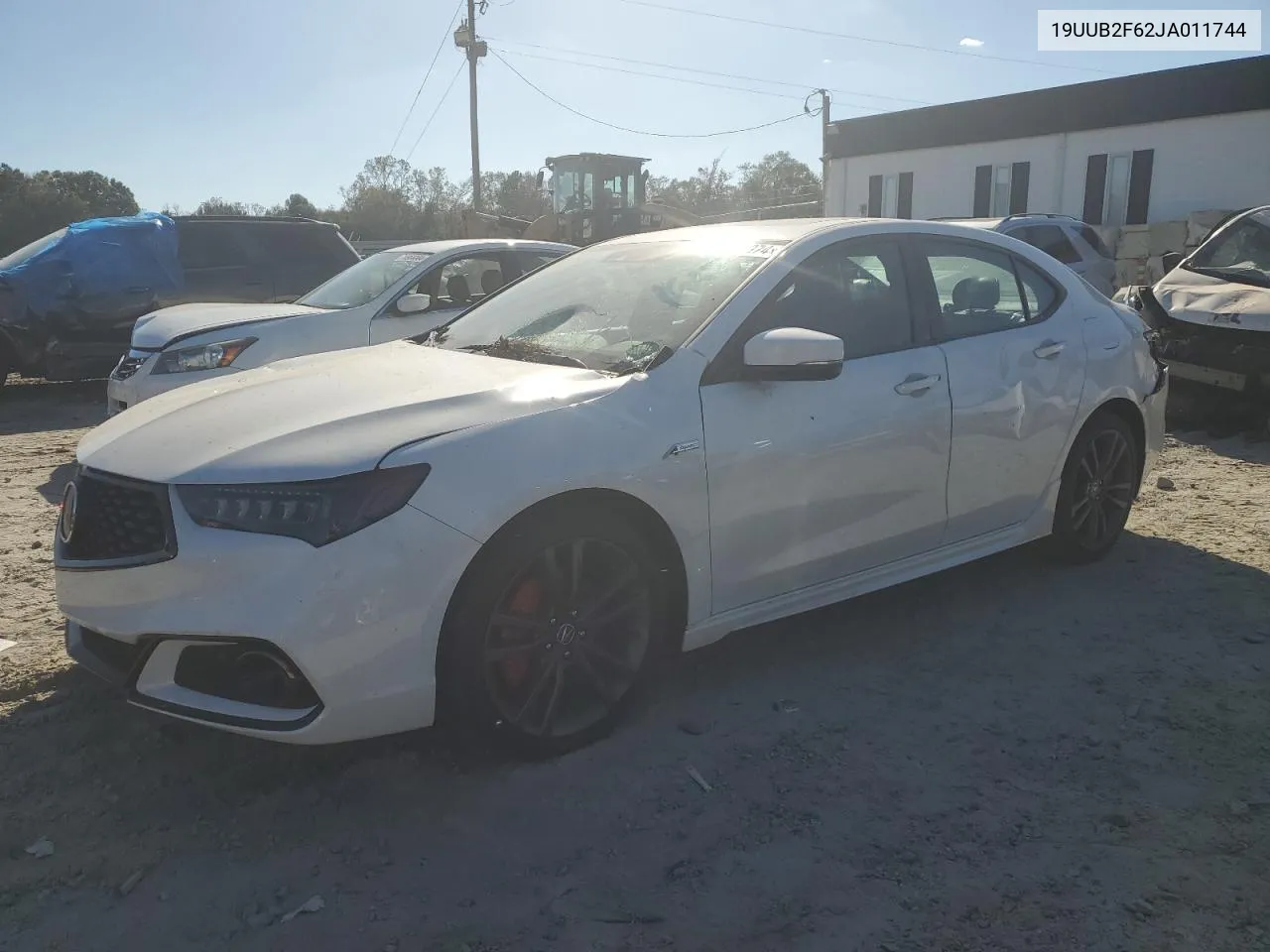 2018 Acura Tlx Tech+A VIN: 19UUB2F62JA011744 Lot: 77010374