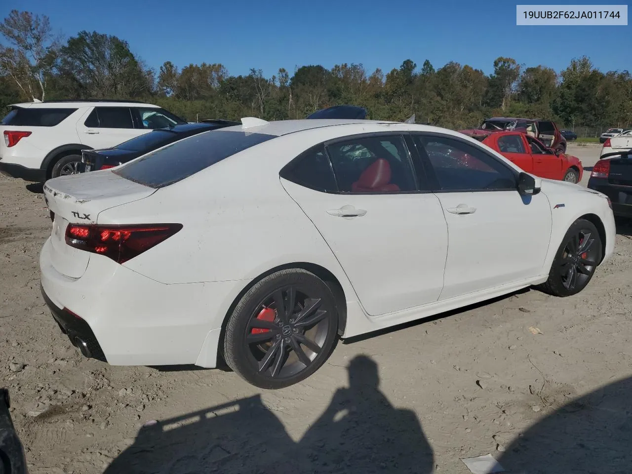 2018 Acura Tlx Tech+A VIN: 19UUB2F62JA011744 Lot: 77010374