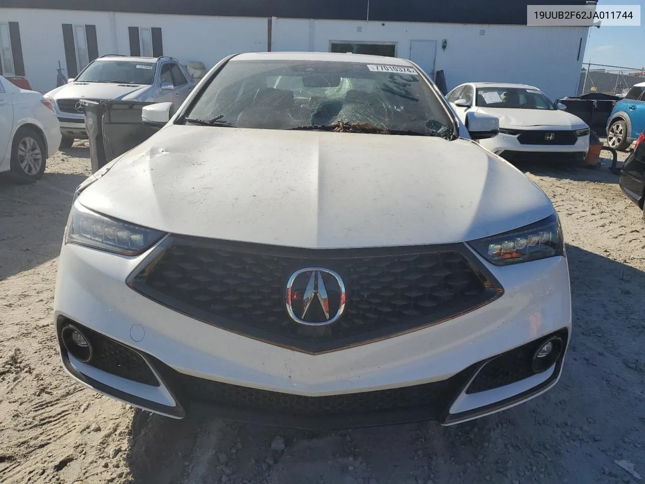 2018 Acura Tlx Tech+A VIN: 19UUB2F62JA011744 Lot: 77010374