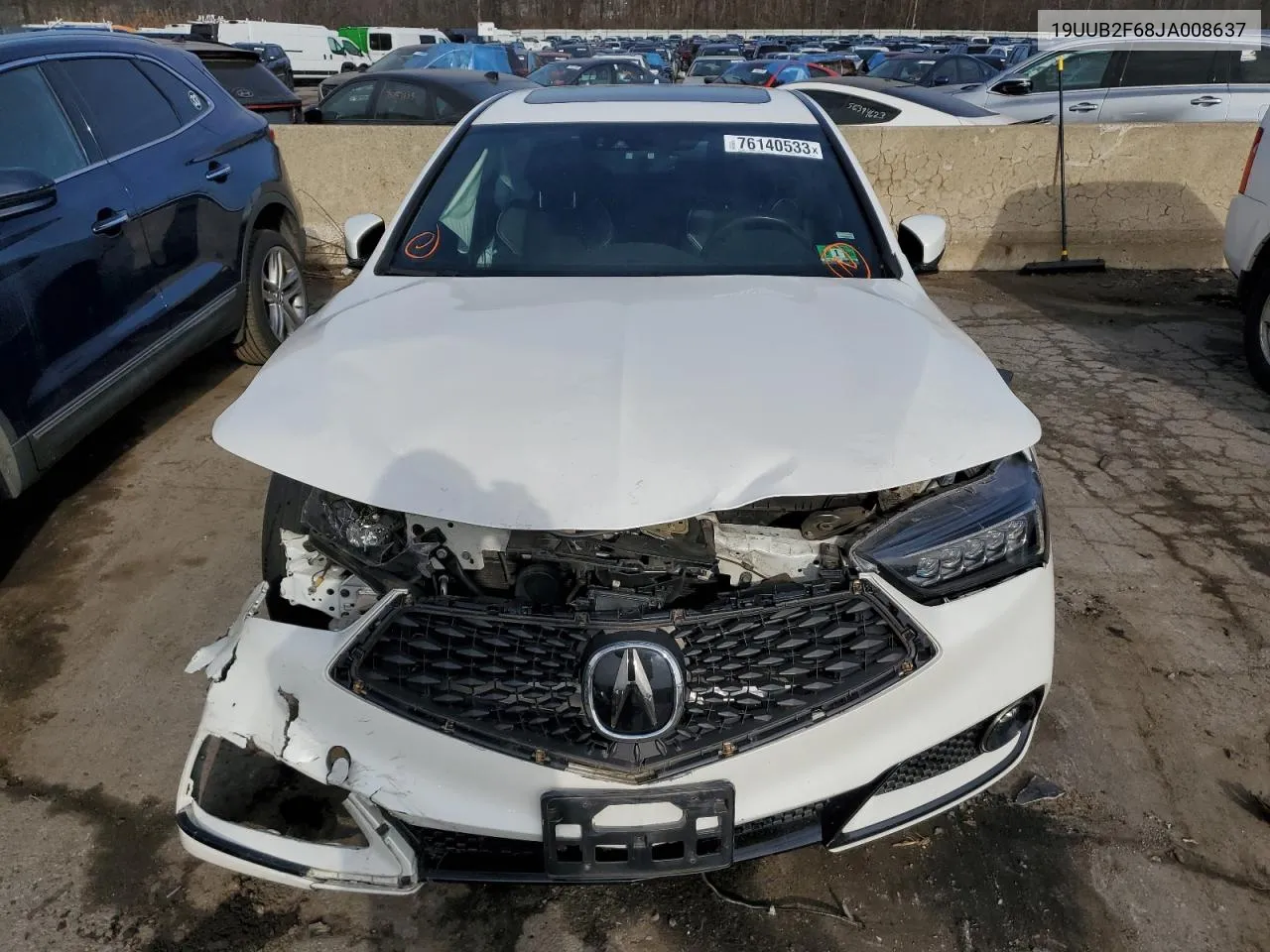 2018 Acura Tlx Tech+A VIN: 19UUB2F68JA008637 Lot: 77021904