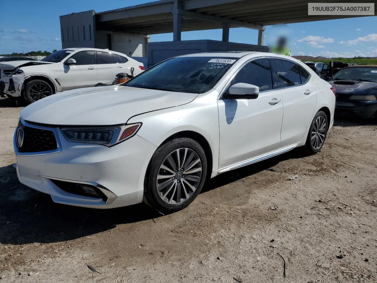 2018 Acura Tlx Advance VIN: 19UUB2F75JA007387 Lot: 77822534