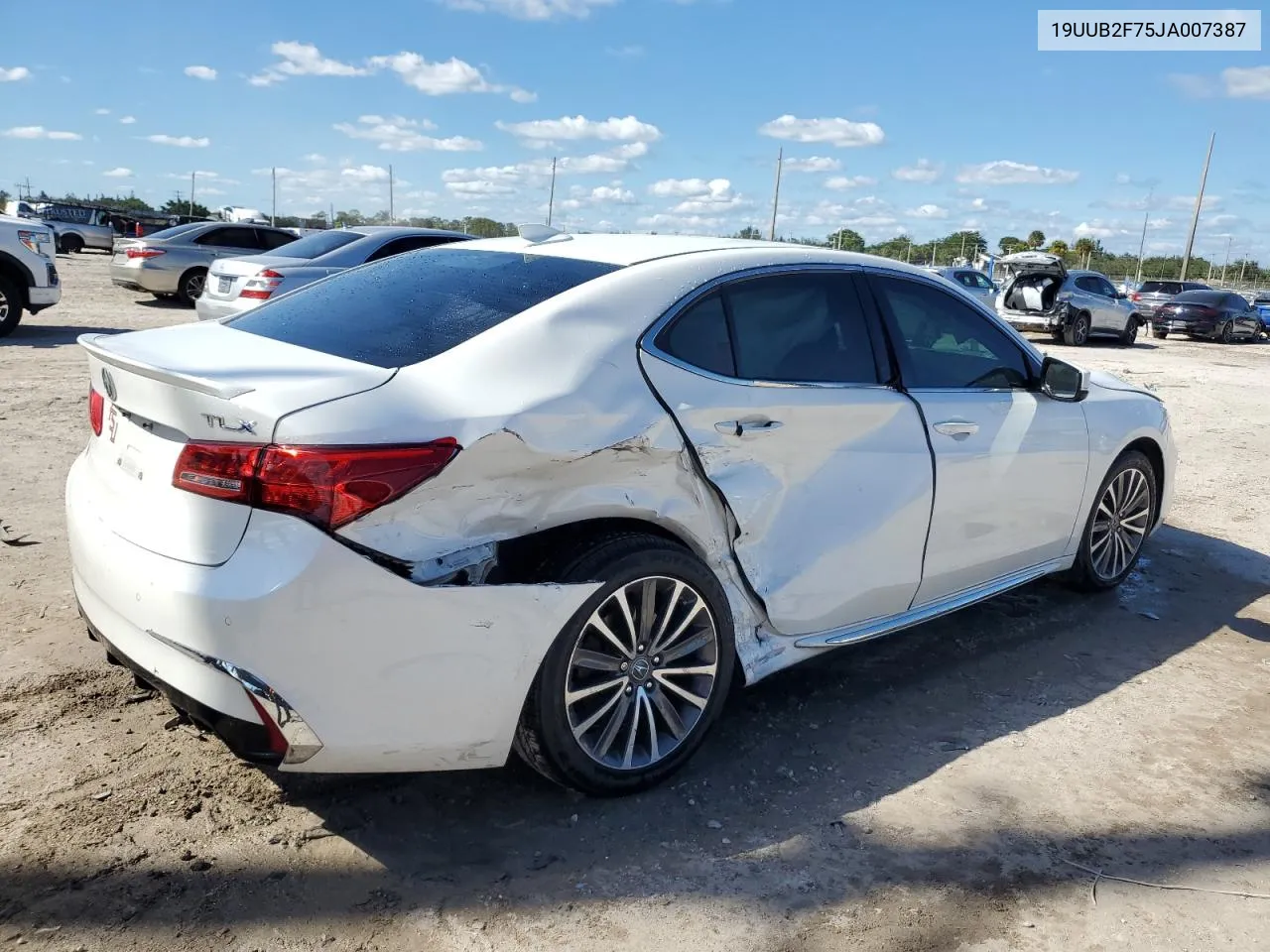 2018 Acura Tlx Advance VIN: 19UUB2F75JA007387 Lot: 77822534