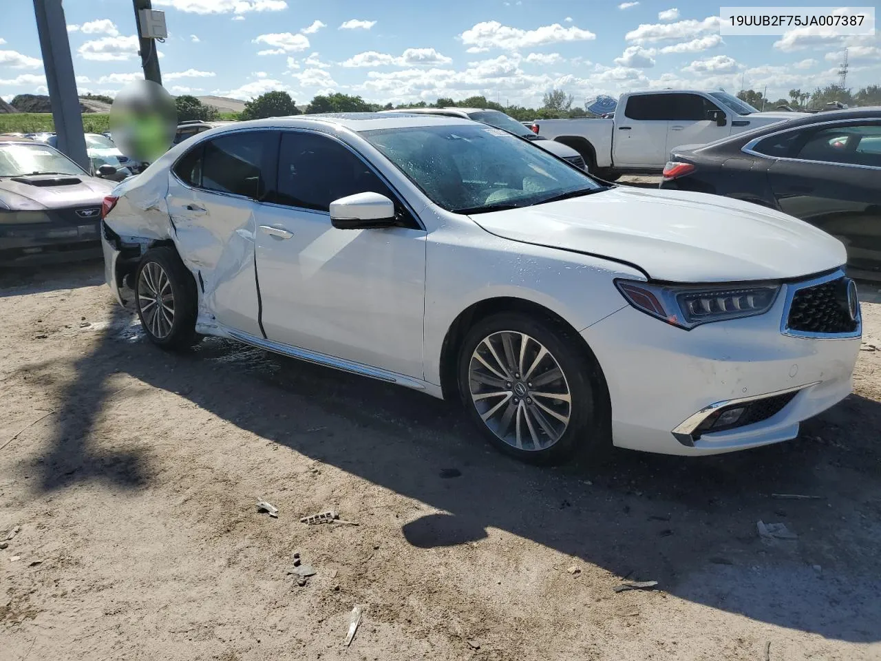 2018 Acura Tlx Advance VIN: 19UUB2F75JA007387 Lot: 77822534