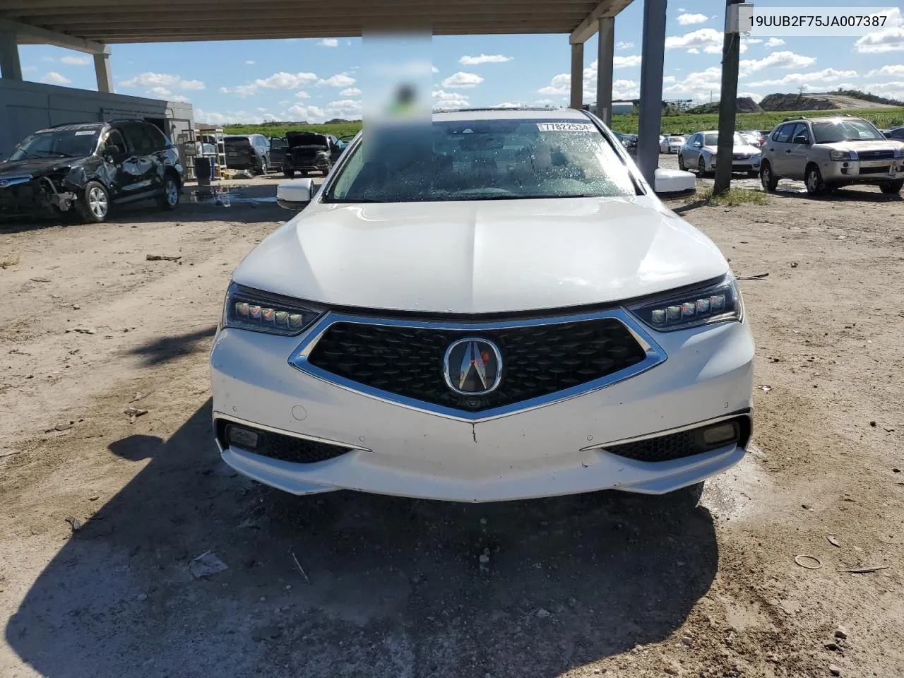 2018 Acura Tlx Advance VIN: 19UUB2F75JA007387 Lot: 77822534