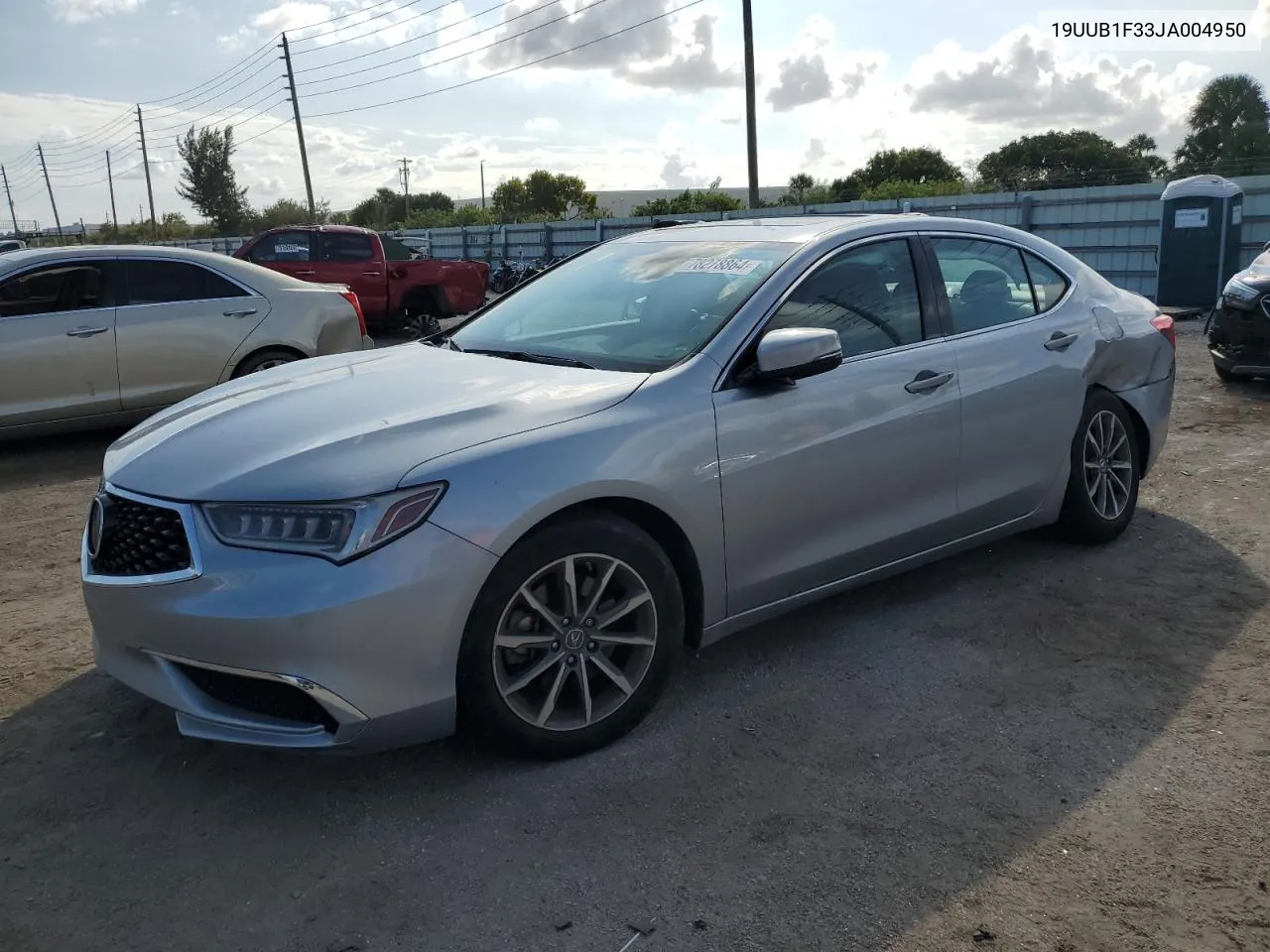 2018 Acura Tlx VIN: 19UUB1F33JA004950 Lot: 78278864