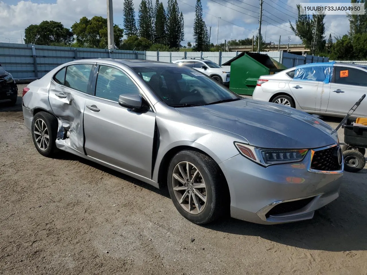 2018 Acura Tlx VIN: 19UUB1F33JA004950 Lot: 78278864