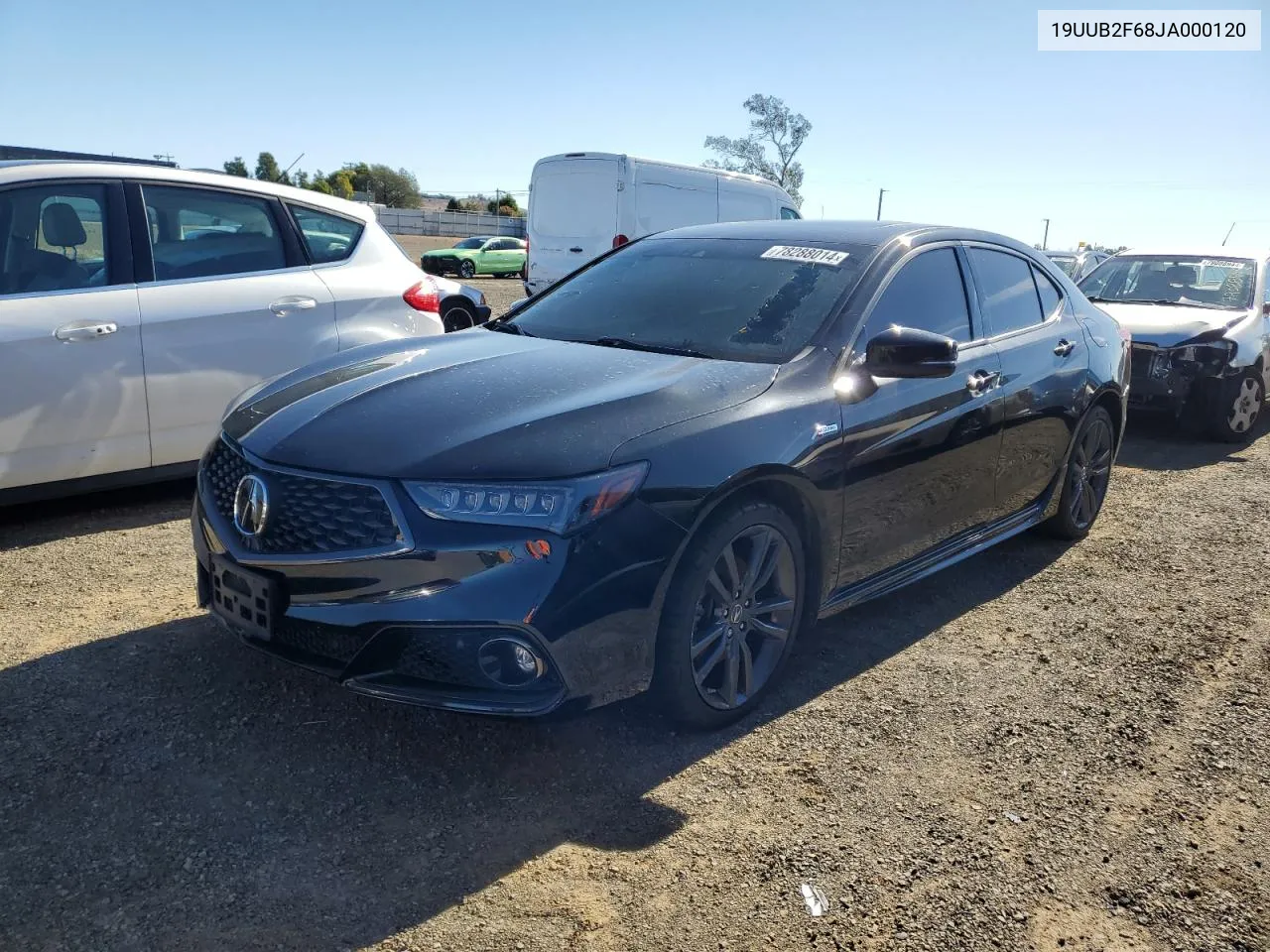 2018 Acura Tlx Tech+A VIN: 19UUB2F68JA000120 Lot: 78288014