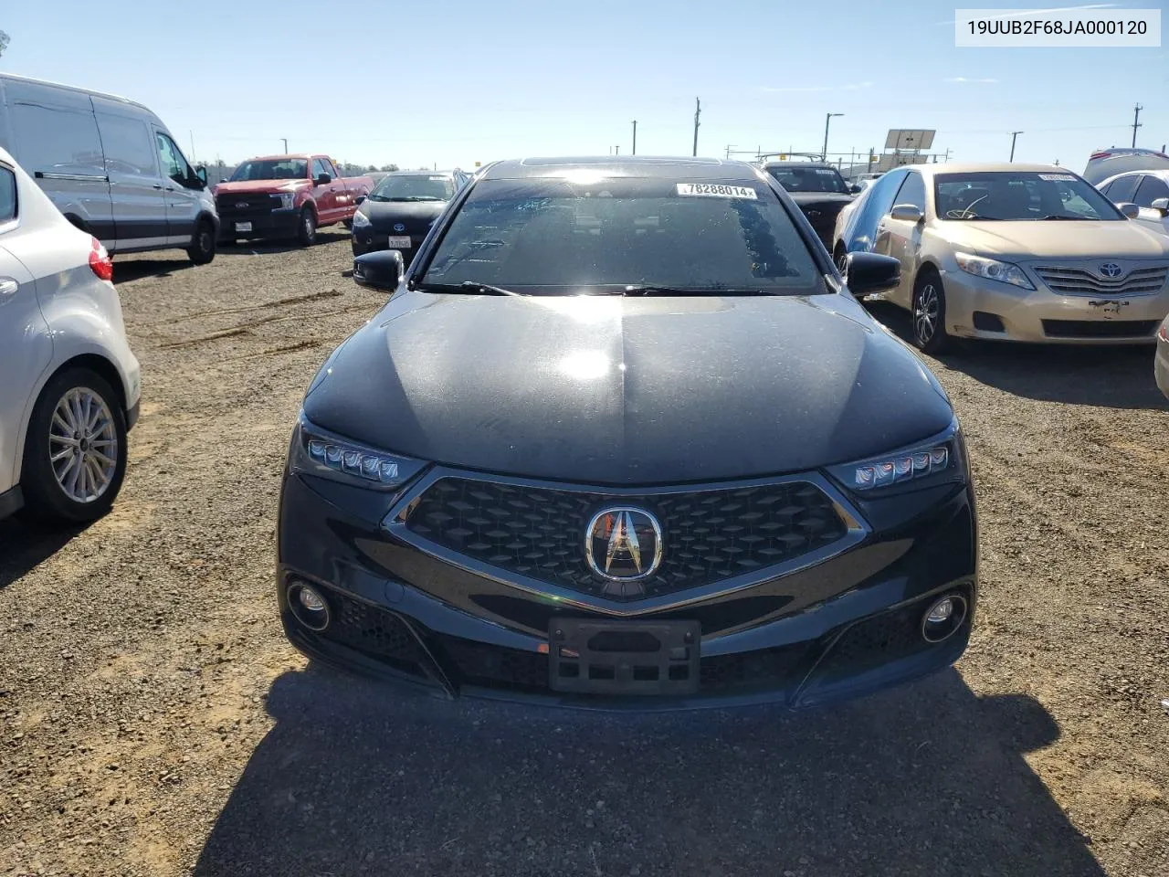 2018 Acura Tlx Tech+A VIN: 19UUB2F68JA000120 Lot: 78288014