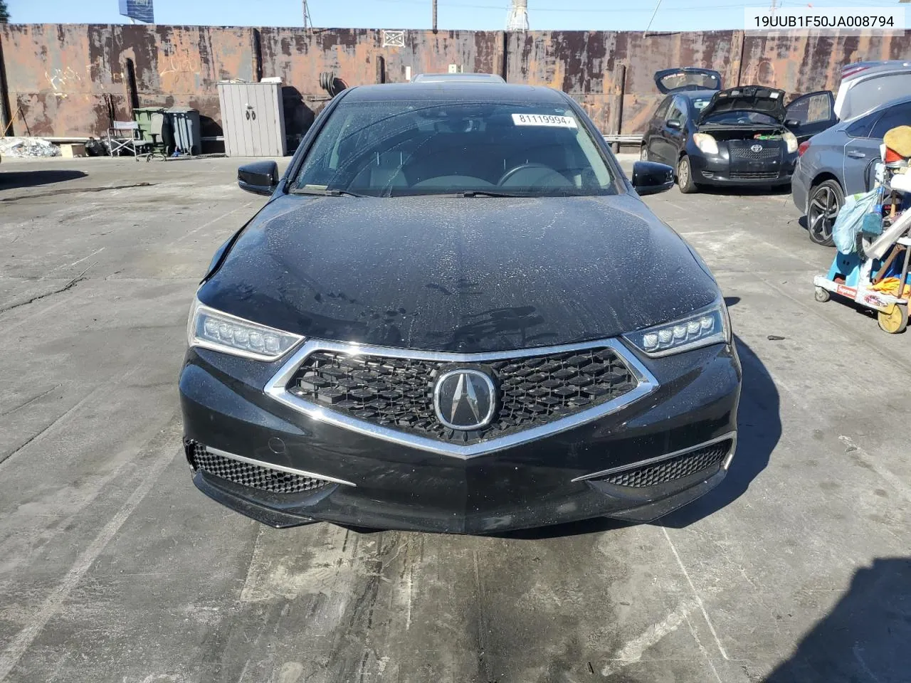 2018 Acura Tlx Tech VIN: 19UUB1F50JA008794 Lot: 81119994