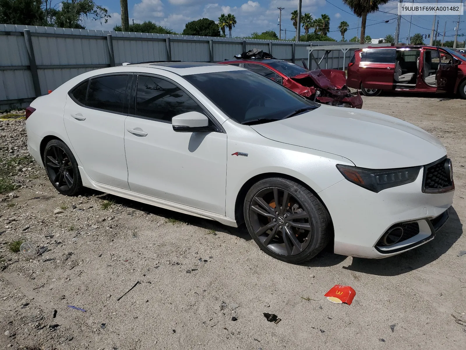 2019 Acura Tlx Technology VIN: 19UUB1F69KA001482 Lot: 67686674