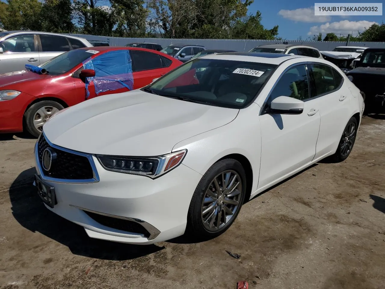 2019 Acura Tlx VIN: 19UUB1F36KA009352 Lot: 70202724