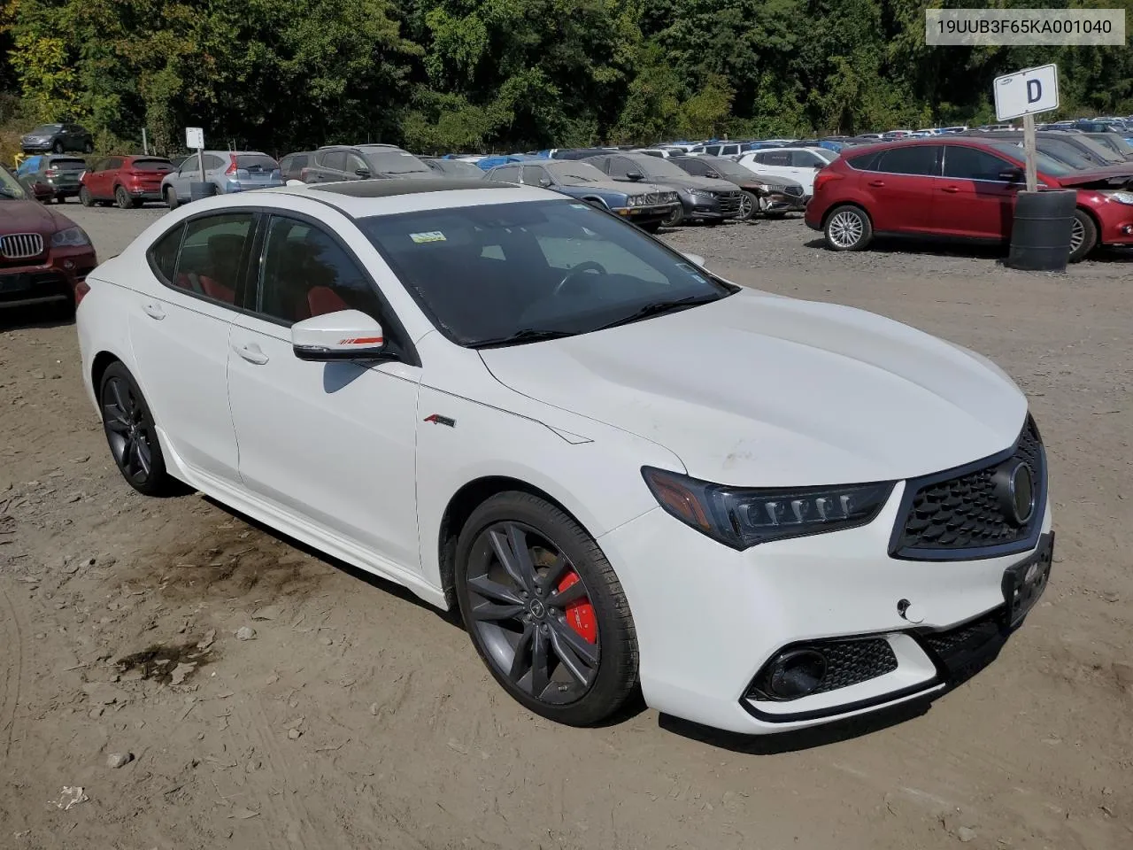 2019 Acura Tlx Technology VIN: 19UUB3F65KA001040 Lot: 71707304