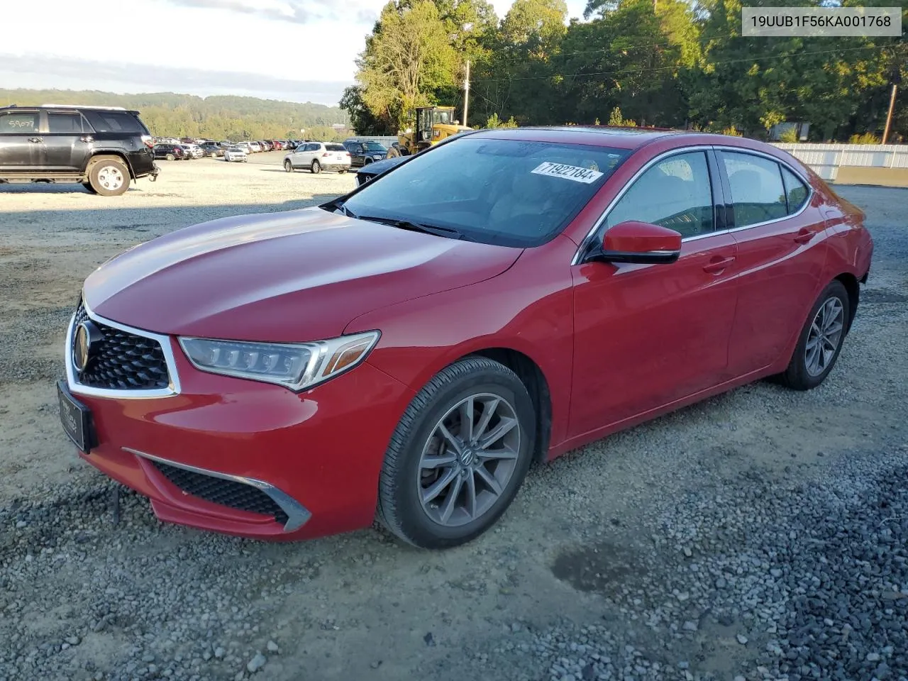 2019 Acura Tlx Technology VIN: 19UUB1F56KA001768 Lot: 71922184