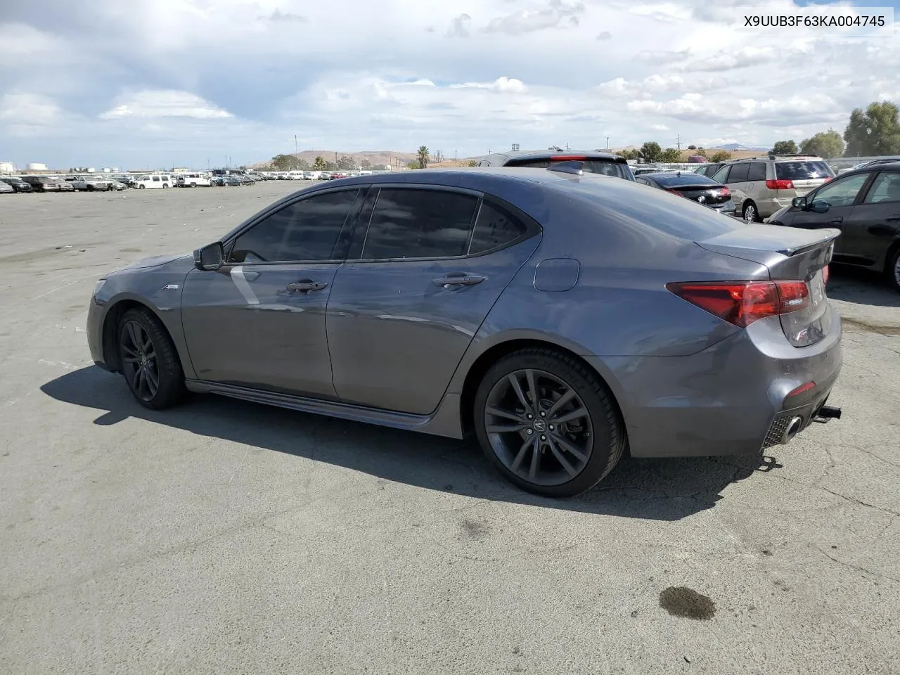 2019 Acura Tlx VIN: X9UUB3F63KA004745 Lot: 71969254