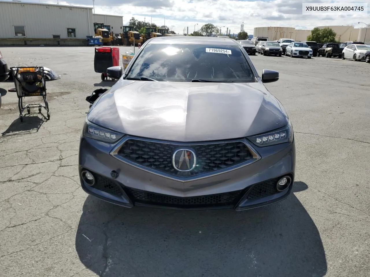 2019 Acura Tlx VIN: X9UUB3F63KA004745 Lot: 71969254