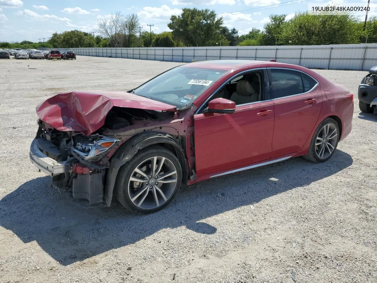 2019 Acura Tlx Technology VIN: 19UUB2F48KA009240 Lot: 72056104