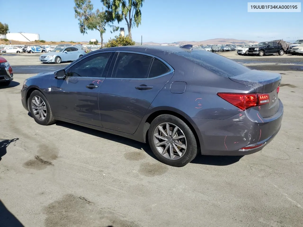 2019 Acura Tlx VIN: 19UUB1F34KA000195 Lot: 72552094