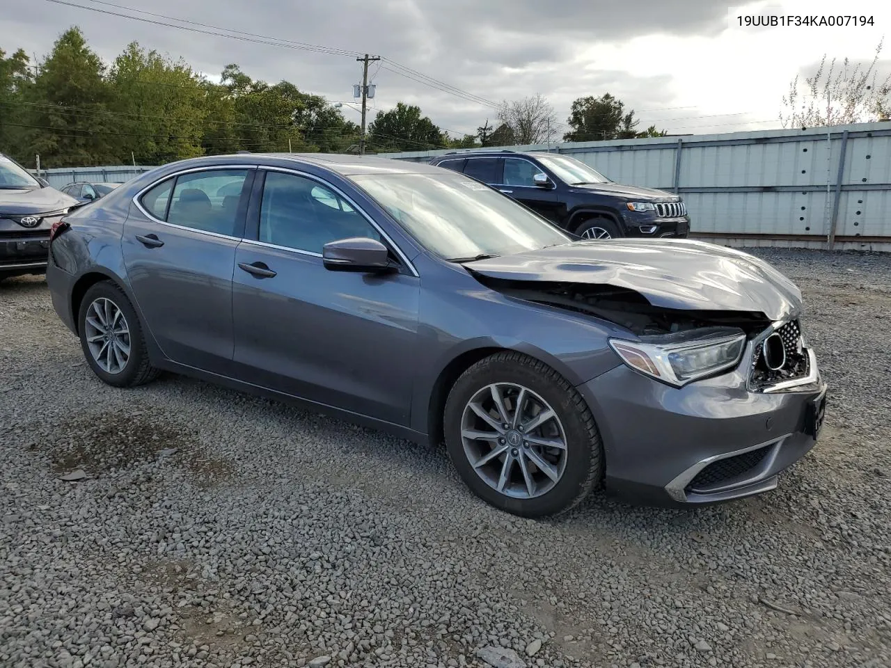 2019 Acura Tlx VIN: 19UUB1F34KA007194 Lot: 72596404