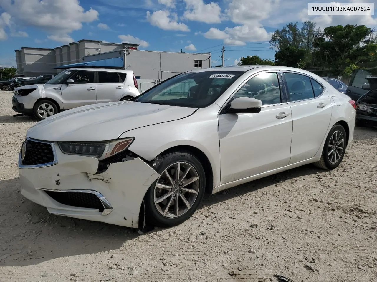 2019 Acura Tlx VIN: 19UUB1F33KA007624 Lot: 72853464