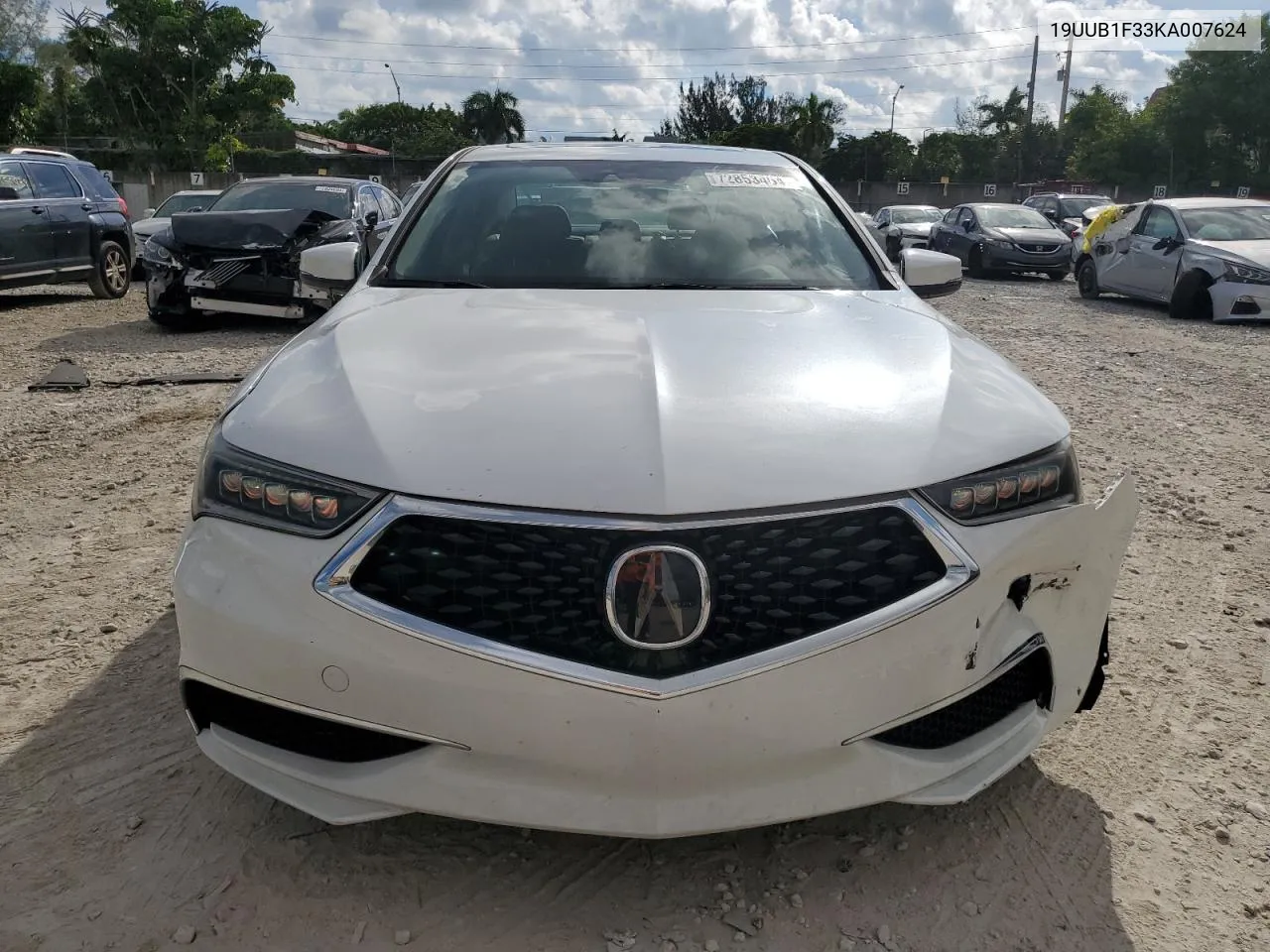 2019 Acura Tlx VIN: 19UUB1F33KA007624 Lot: 72853464