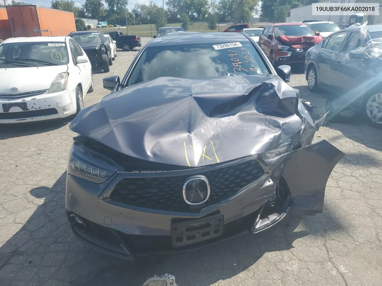 2019 Acura Tlx Technology VIN: 19UUB3F66KA002018 Lot: 73286154