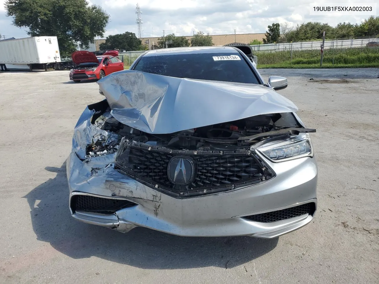 2019 Acura Tlx Technology VIN: 19UUB1F5XKA002003 Lot: 73916134