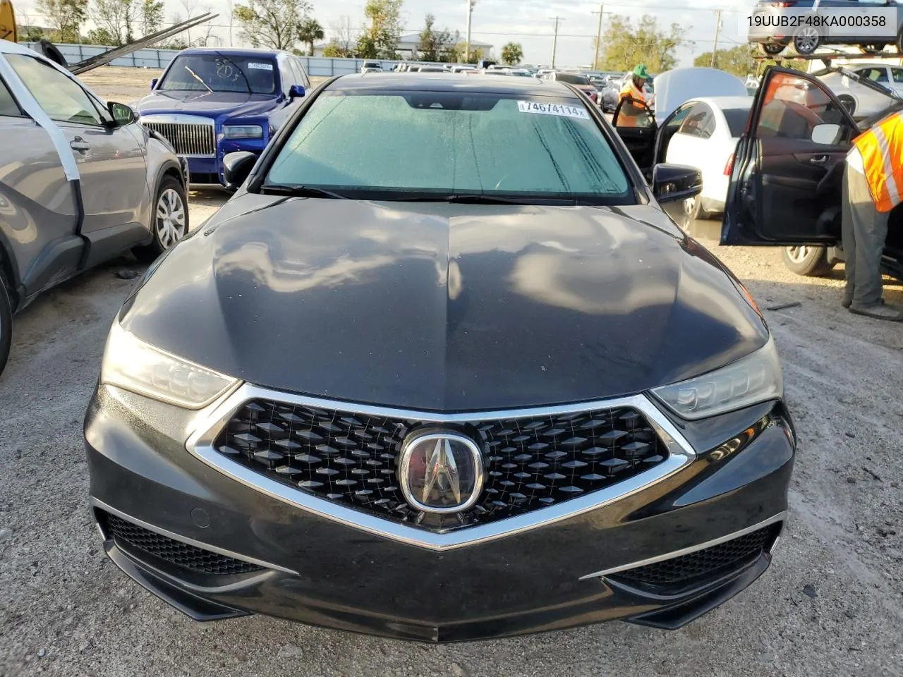 2019 Acura Tlx Technology VIN: 19UUB2F48KA000358 Lot: 74674114