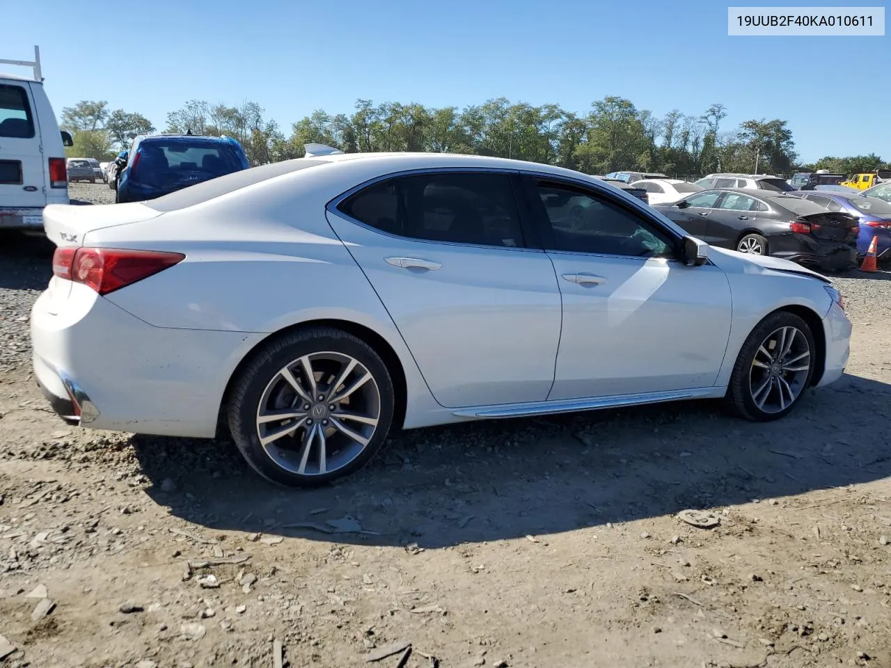 19UUB2F40KA010611 2019 Acura Tlx Technology