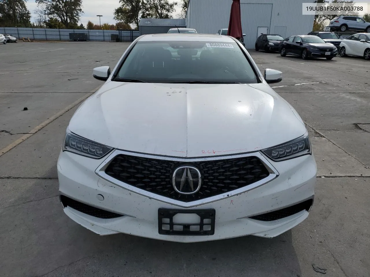 2019 Acura Tlx Technology VIN: 19UUB1F50KA003788 Lot: 80889444