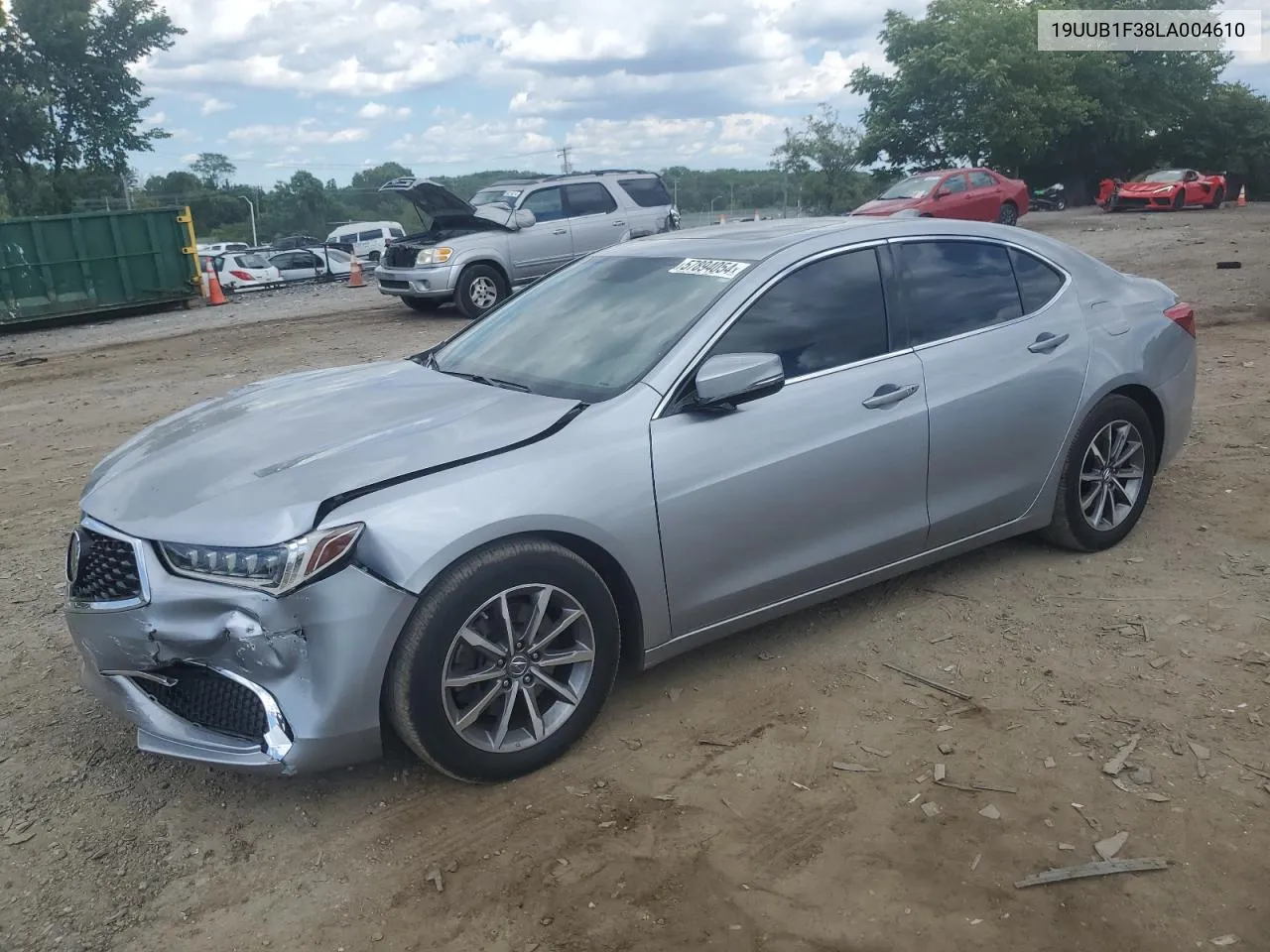 2020 Acura Tlx VIN: 19UUB1F38LA004610 Lot: 57894054