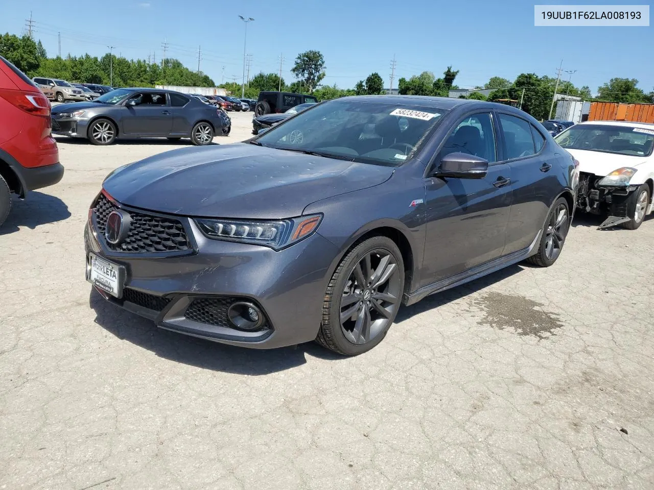 2020 Acura Tlx Technology VIN: 19UUB1F62LA008193 Lot: 58232424