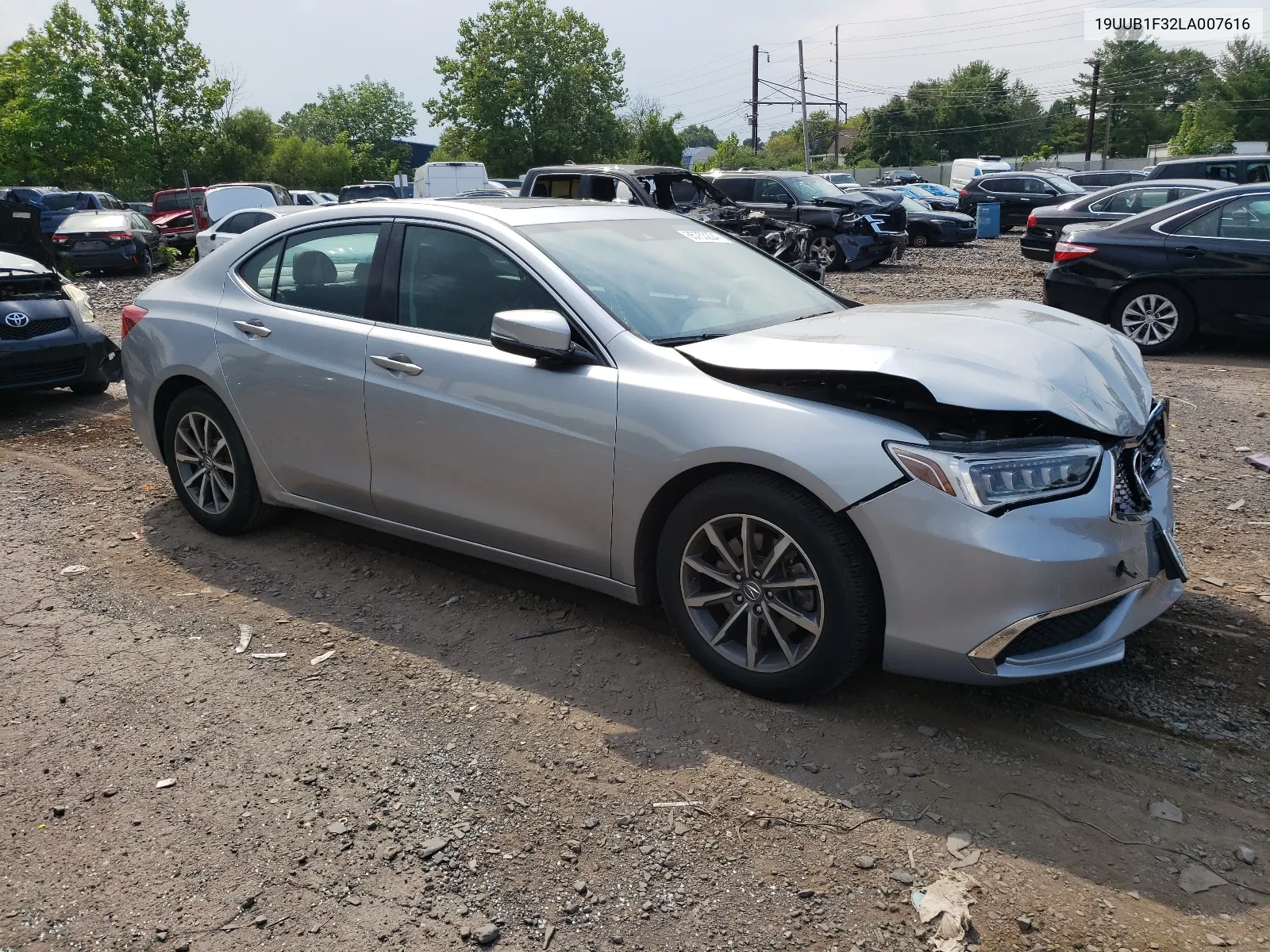 2020 Acura Tlx VIN: 19UUB1F32LA007616 Lot: 65753224