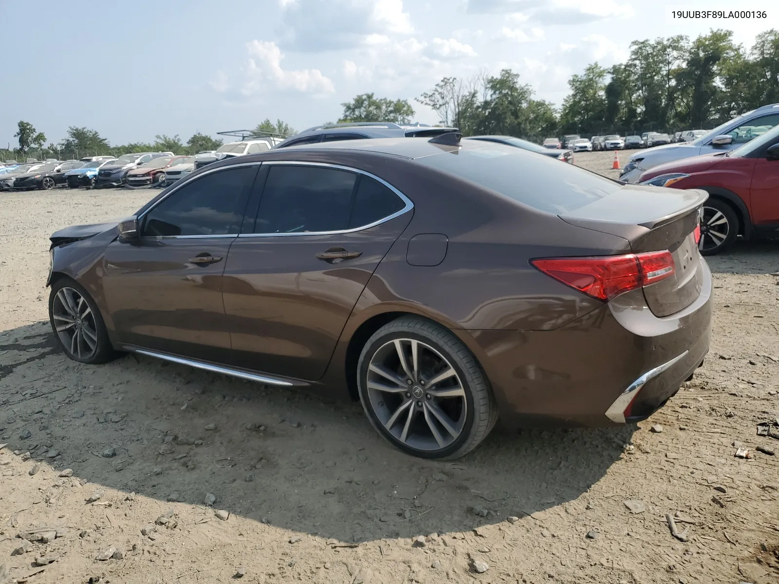 2020 Acura Tlx Advance VIN: 19UUB3F89LA000136 Lot: 67731434