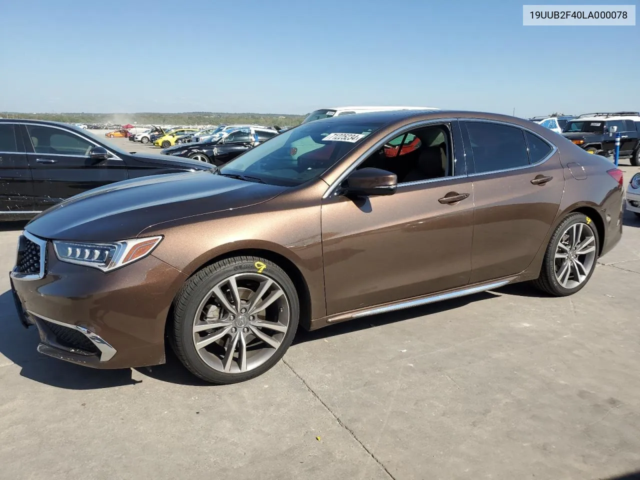 2020 Acura Tlx Technology VIN: 19UUB2F40LA000078 Lot: 71225234