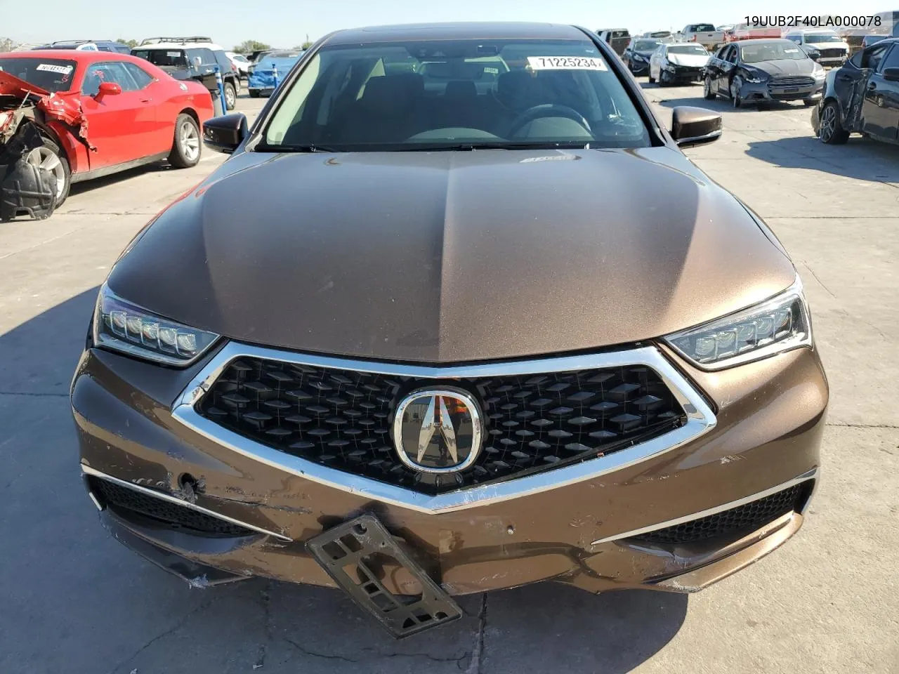 2020 Acura Tlx Technology VIN: 19UUB2F40LA000078 Lot: 71225234