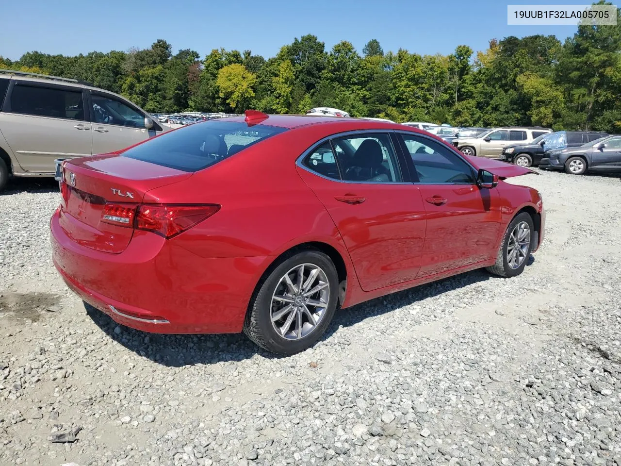 2020 Acura Tlx VIN: 19UUB1F32LA005705 Lot: 71241484