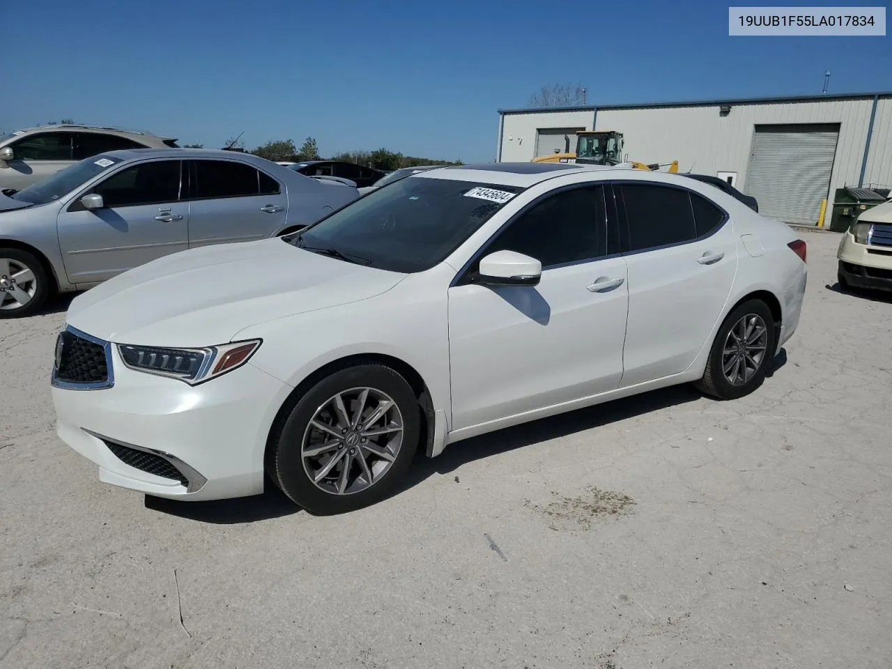 2020 Acura Tlx Technology VIN: 19UUB1F55LA017834 Lot: 74345604