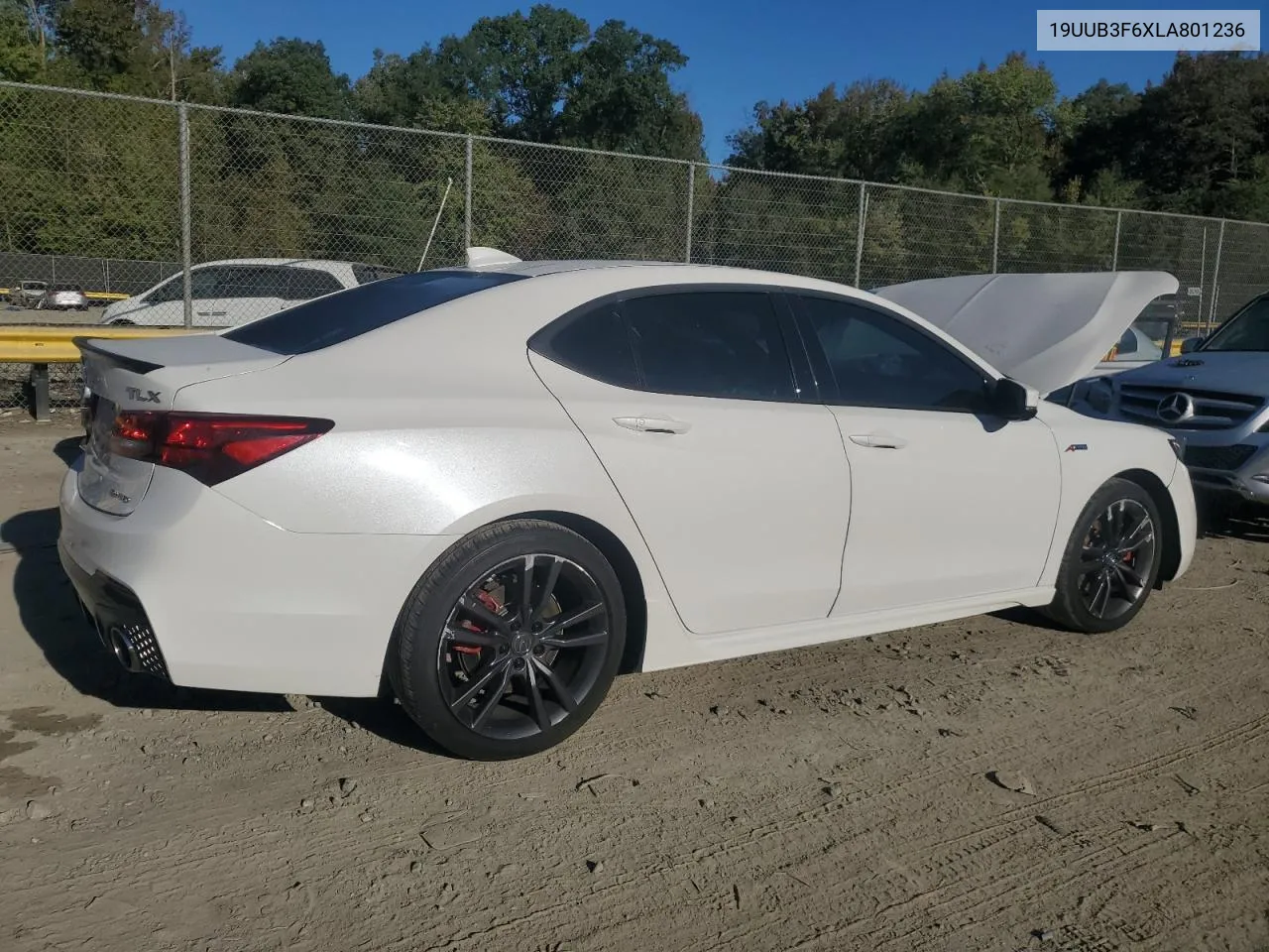 2020 Acura Tlx Technology VIN: 19UUB3F6XLA801236 Lot: 75254754