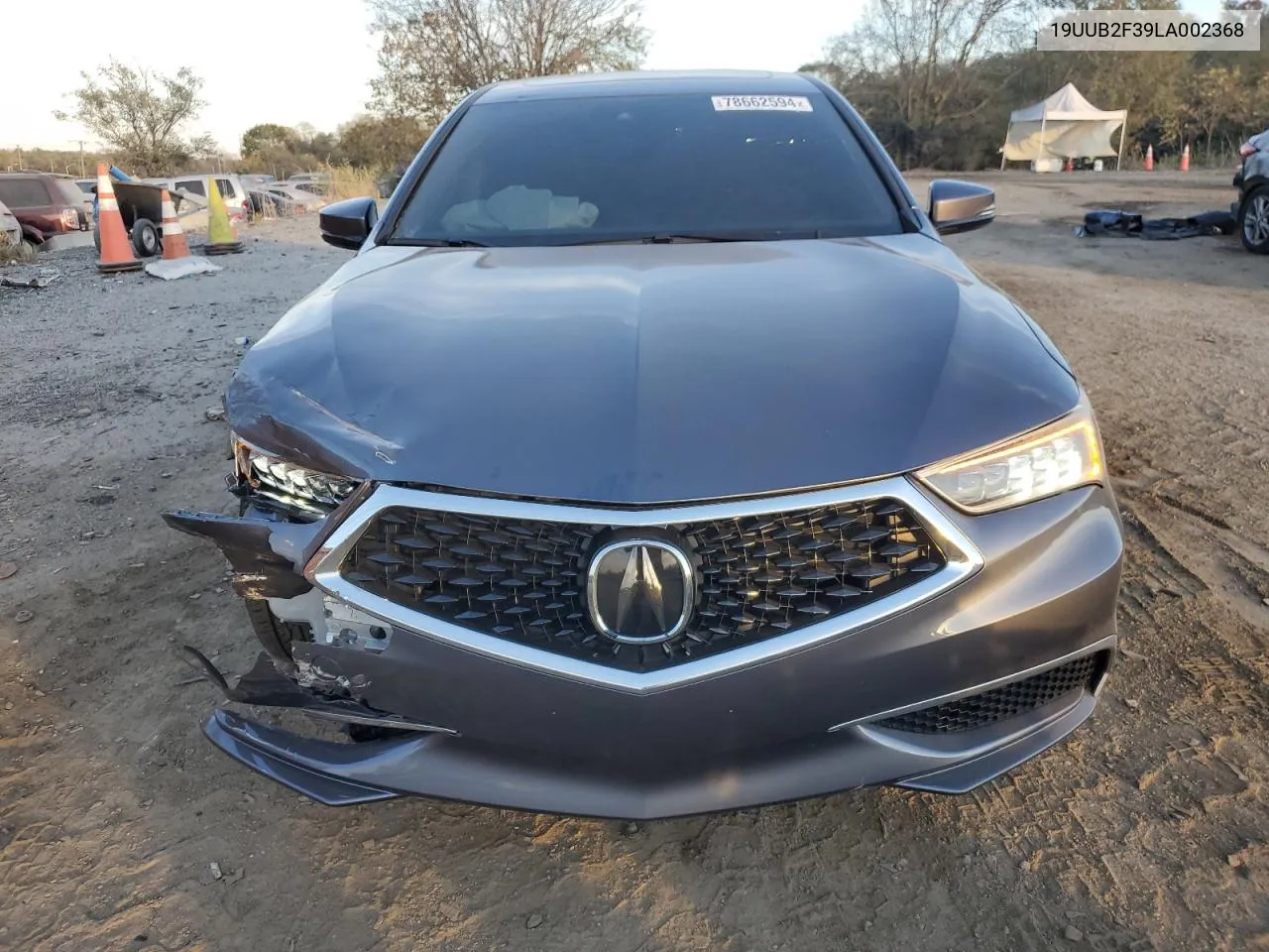 2020 Acura Tlx VIN: 19UUB2F39LA002368 Lot: 78662594