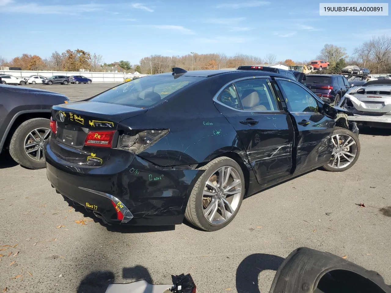 2020 Acura Tlx Technology VIN: 19UUB3F45LA000891 Lot: 78695594