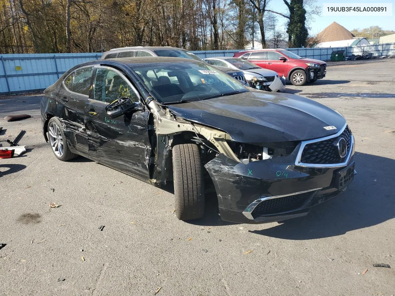 2020 Acura Tlx Technology VIN: 19UUB3F45LA000891 Lot: 78695594