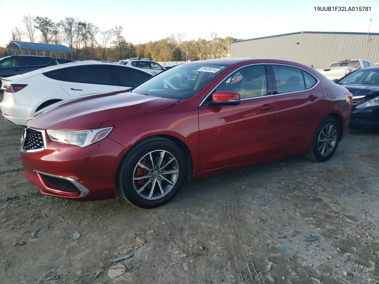 2020 Acura Tlx VIN: 19UUB1F32LA015781 Lot: 80426414