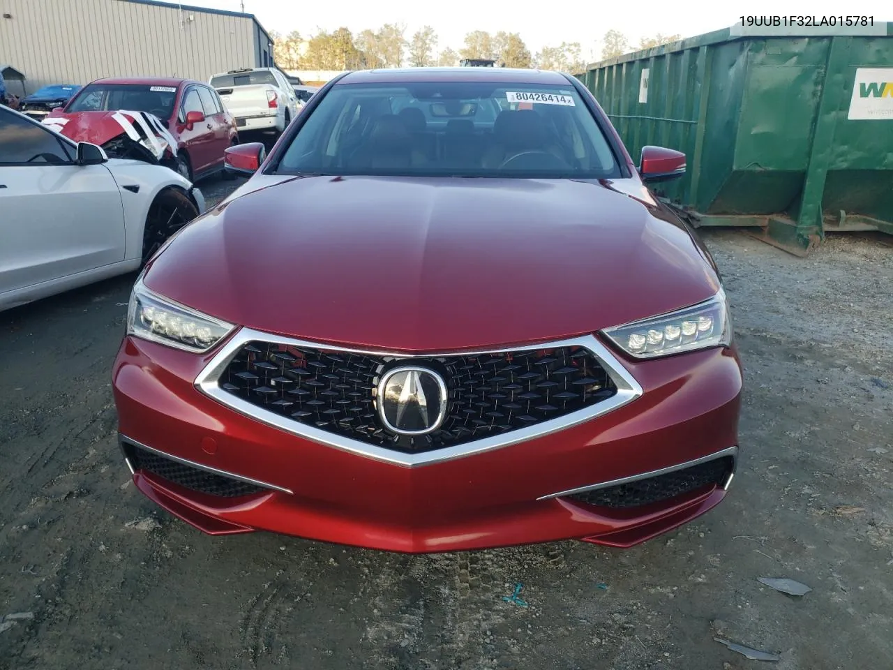 2020 Acura Tlx VIN: 19UUB1F32LA015781 Lot: 80426414