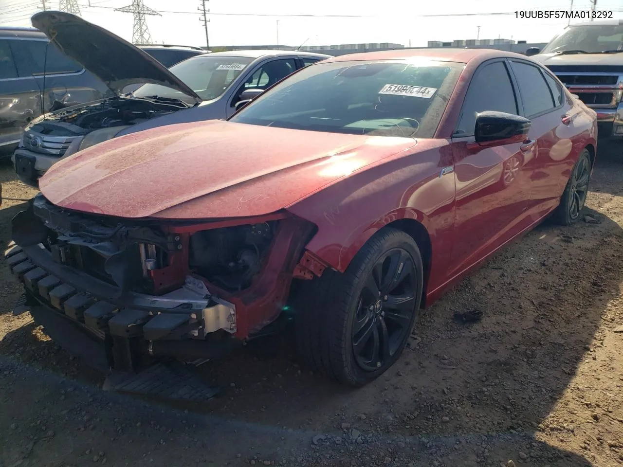 19UUB5F57MA013292 2021 Acura Tlx Tech A