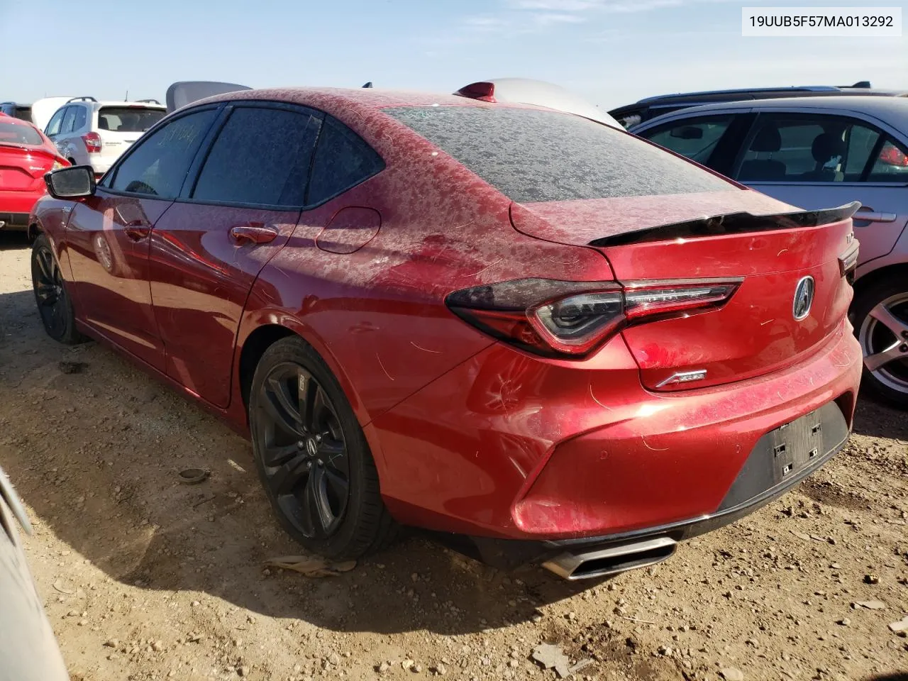 2021 Acura Tlx Tech A VIN: 19UUB5F57MA013292 Lot: 51996044