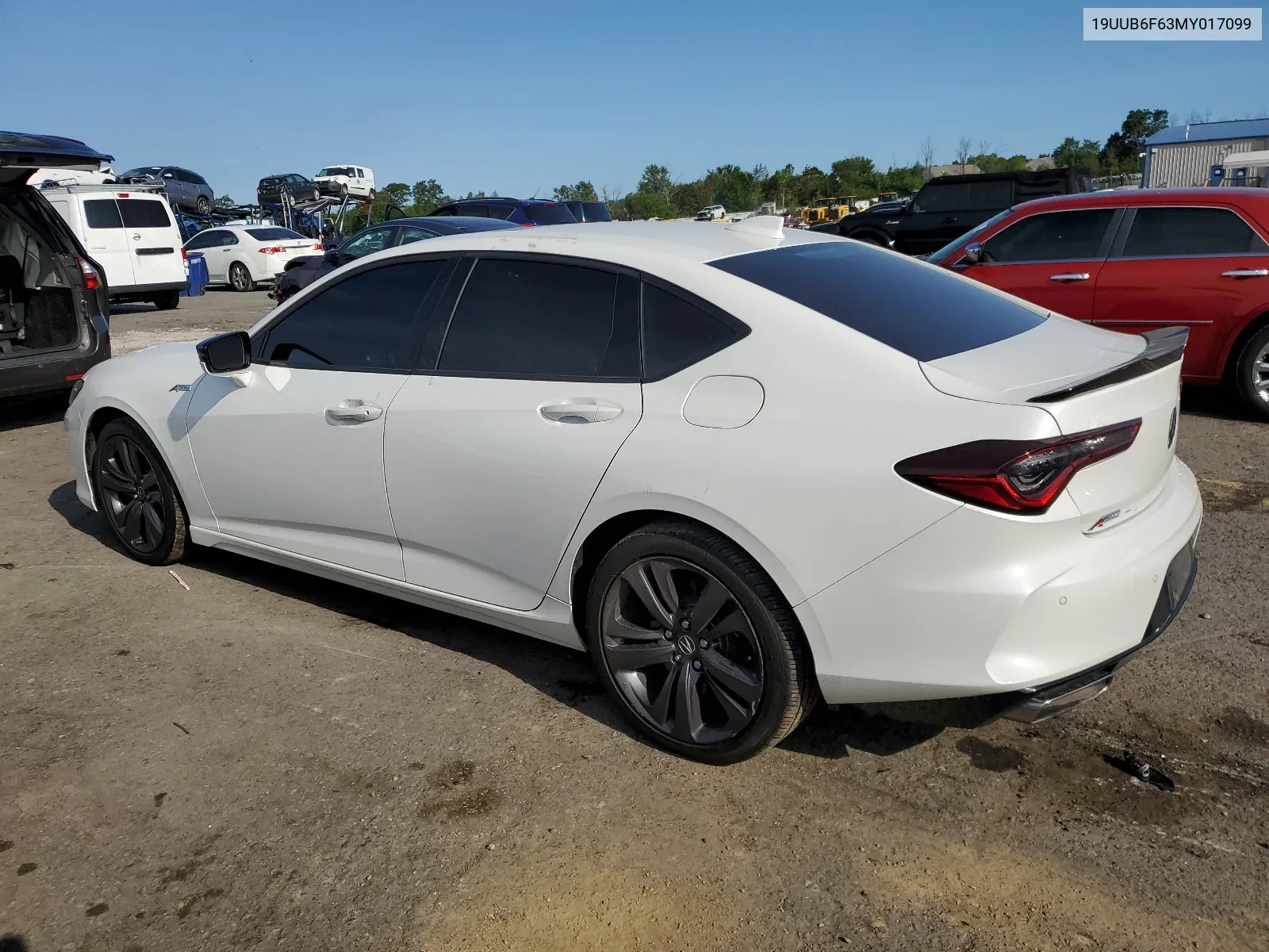 2021 Acura Tlx Advance VIN: 19UUB6F63MY017099 Lot: 63024554