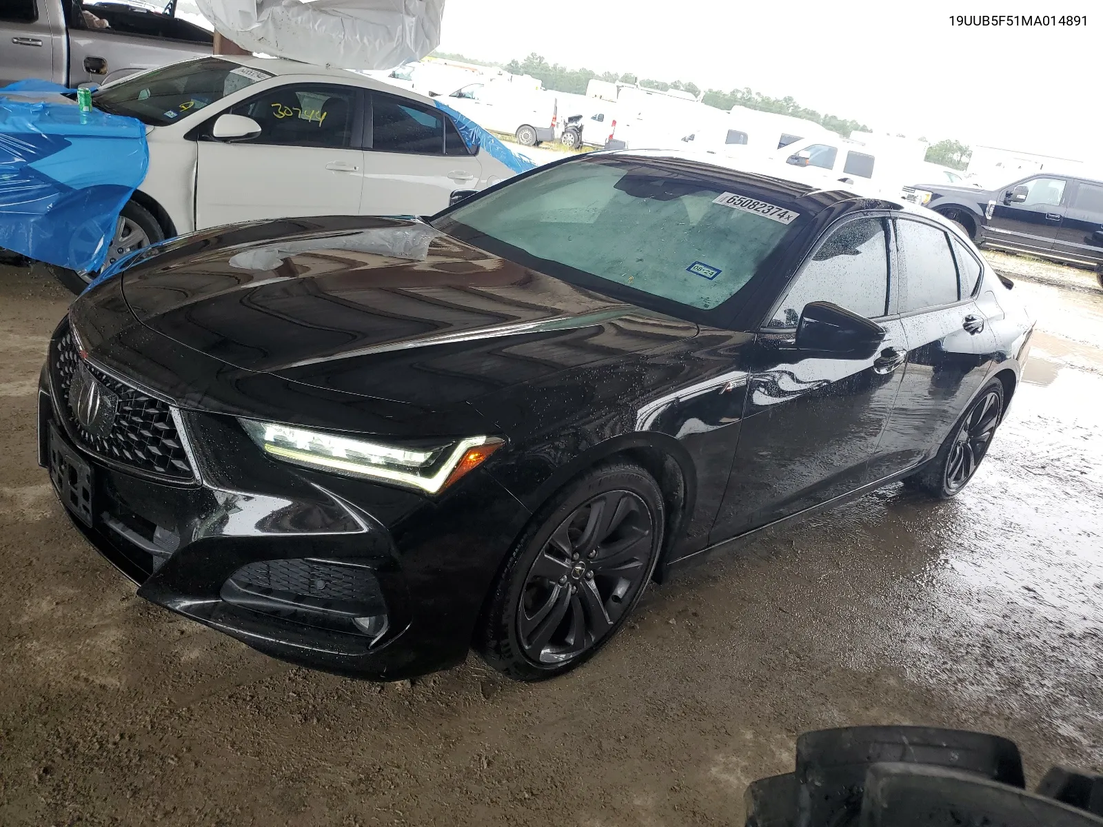 2021 Acura Tlx Tech A VIN: 19UUB5F51MA014891 Lot: 65082374